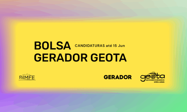 Bolsa Jornalismo GERADOR GEOTA